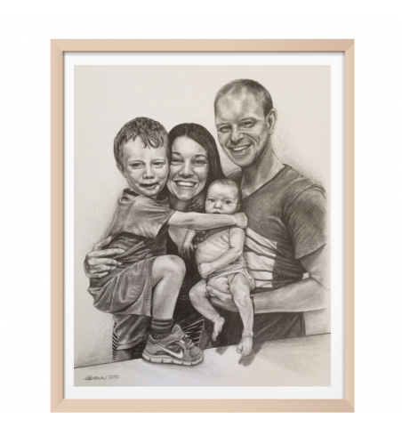 Custom Pencil Family Sketch