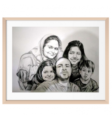 Custom Pencil Family Sketch