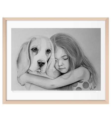 Custom Pencil Portrait & Pet Sketch