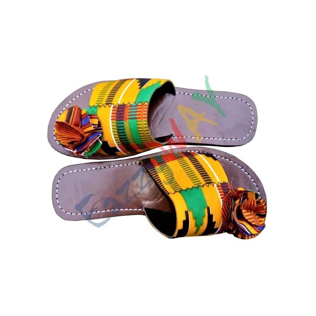 African print slippers Women Shoes Size US 7 EURO 38 UK 5