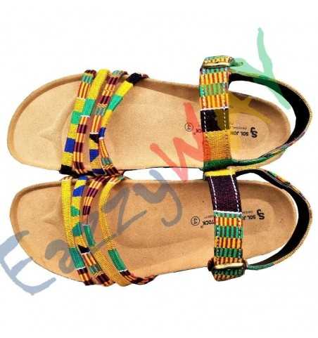 kente birks /sandals men /women