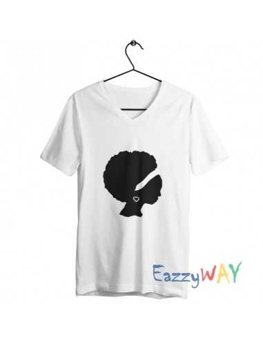 Afro Lady Print T-Shirt