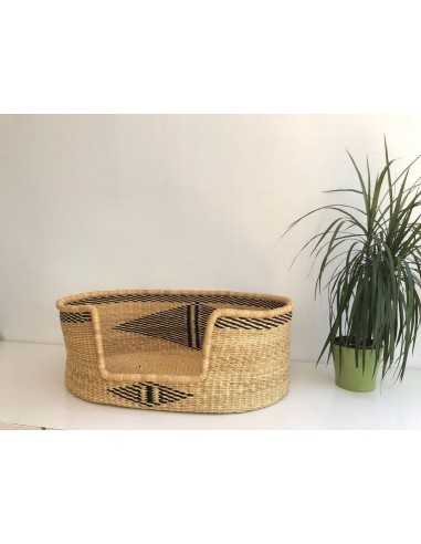 Woven Dog/Cat Basket Bed