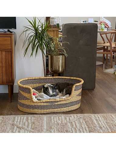 Woven Dog Basket Bed