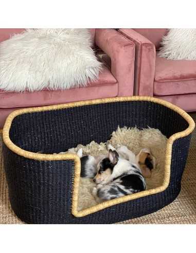 Woven Dog Basket Bed