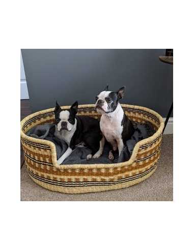 Woven Dog Basket Bed