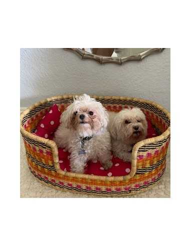 Woven Dog Basket Bed