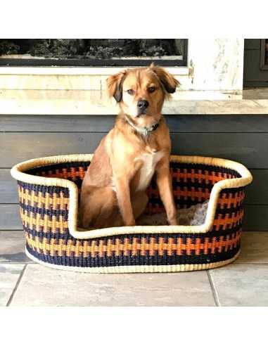 Woven Dog Basket Bed