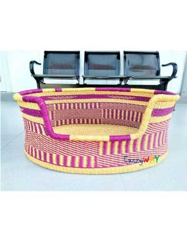 Woven Dog Basket Bed